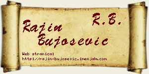Rajin Bujošević vizit kartica
